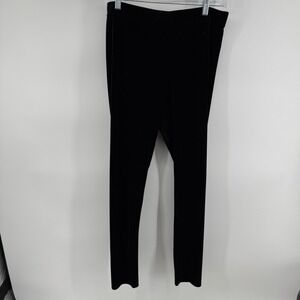 Karl Lagerfeld Paris Black Velvet Leggings Pants Womens Size M